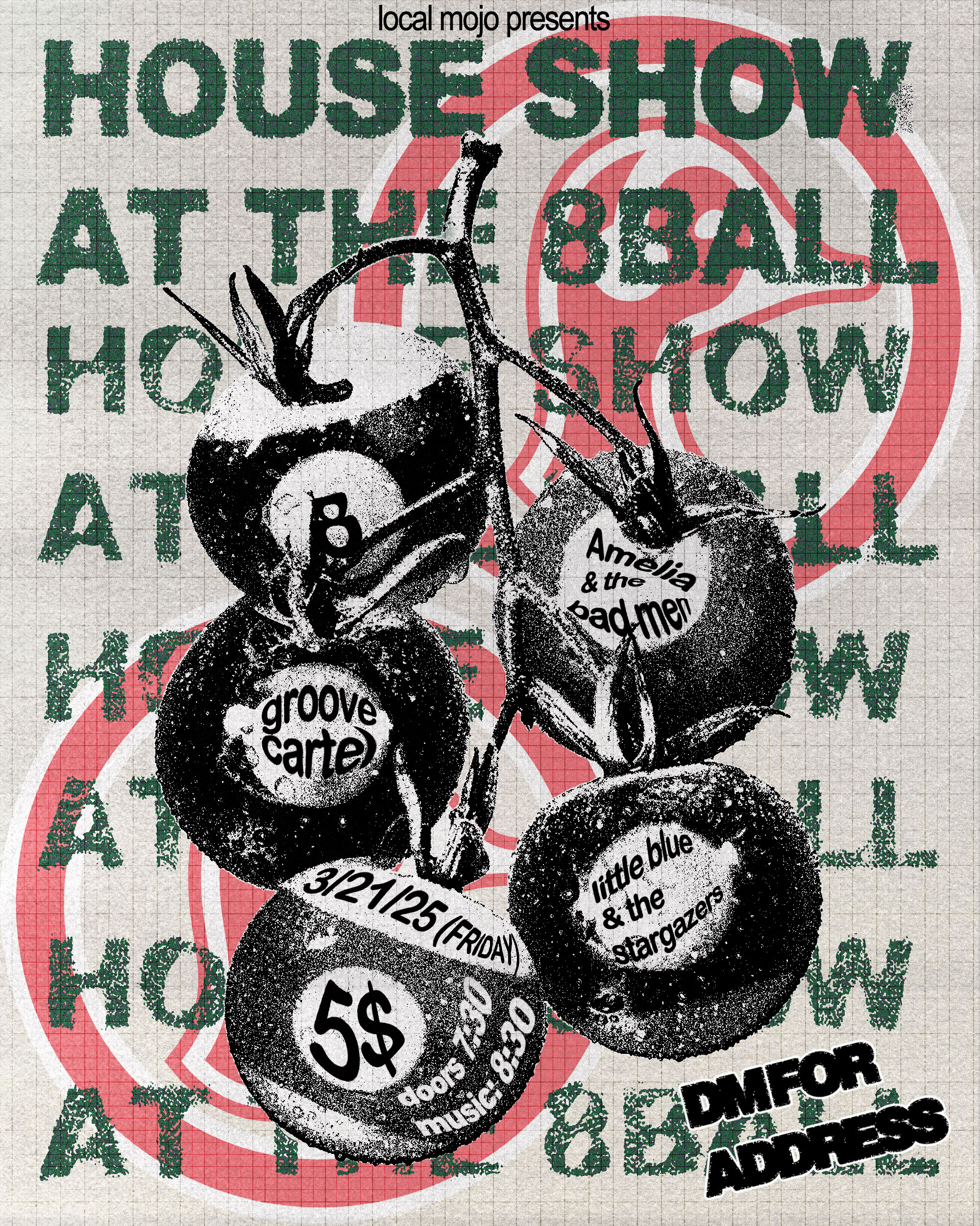 8 Ball House Show Flyer